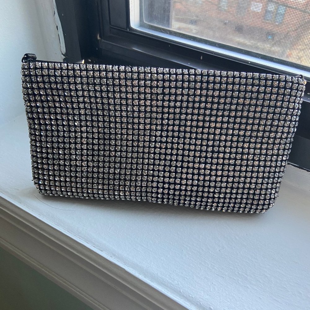 Rhinestone and Satin Clutch